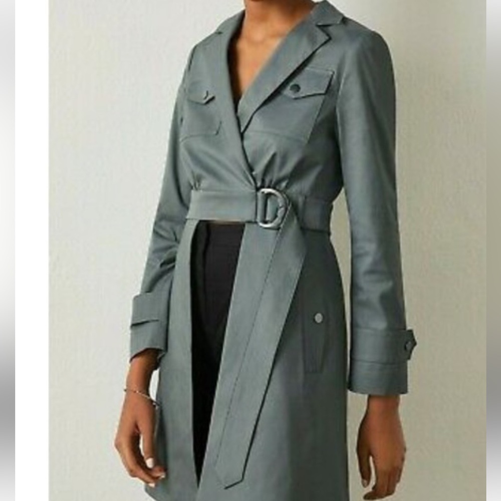 NWT BCBGMaxAzria Open Front Trench Coat